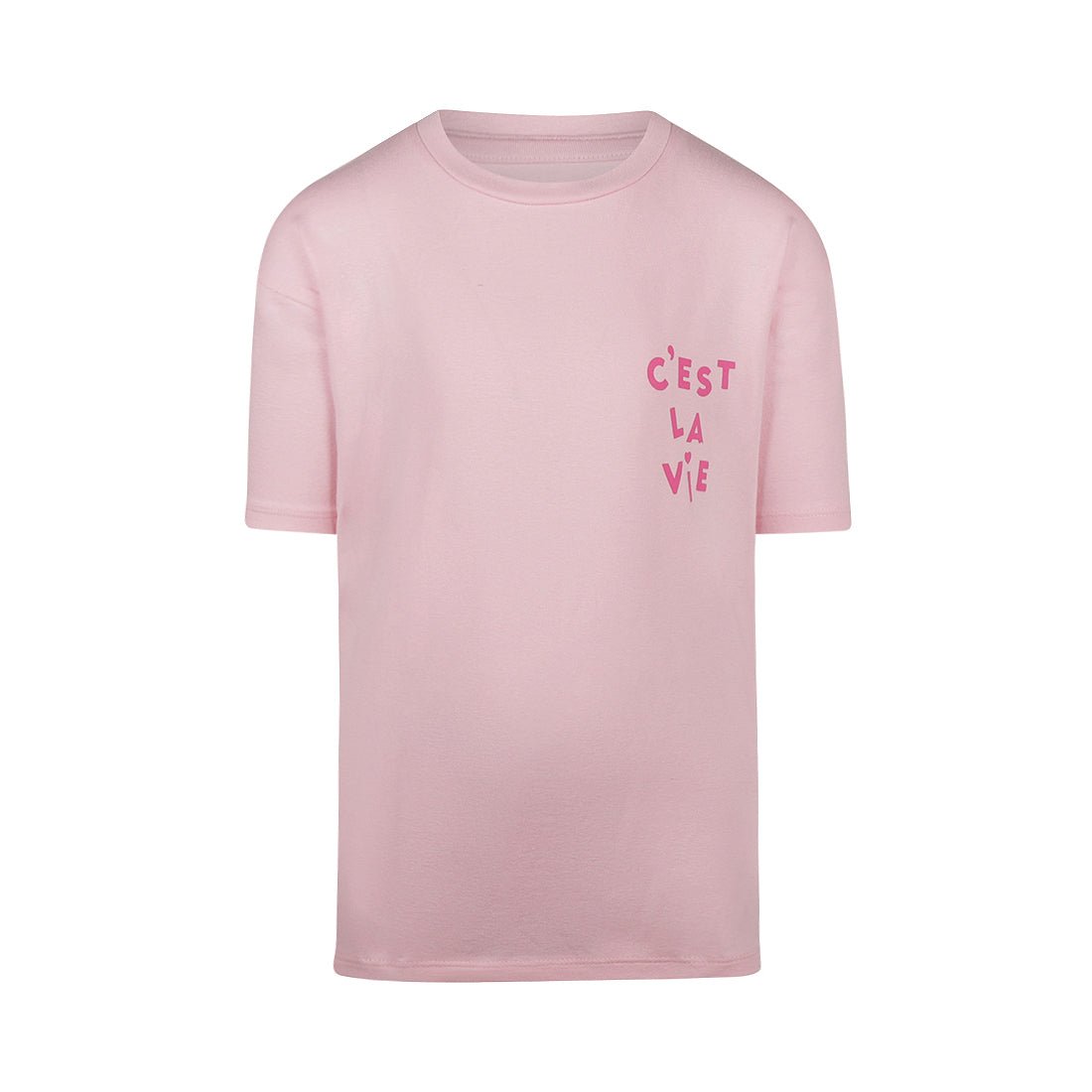 Camiseta rosa C'est la vie - Kool KidsNWMKool KidsP54083Camiseta rosa C'est la vie8 AñosLight pink